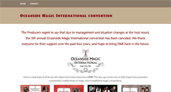 Desktop Screenshot of oceansidemagic.com